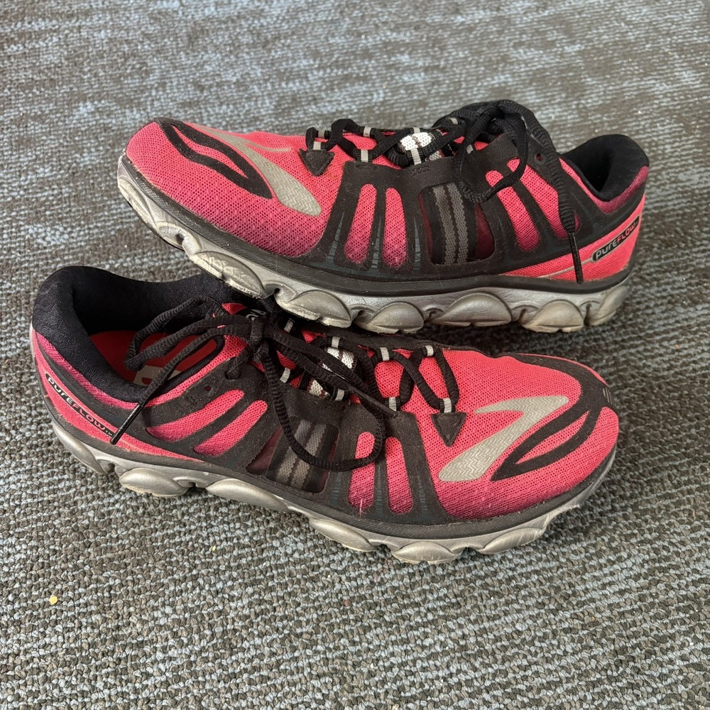 Brooks Pure Flow P2 Athletic Running Shoes Size 8 Women's Pink & Black
